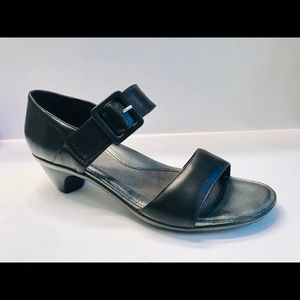 Bait ‘Future’ Black Leather Wedge Sandal 42/US 11